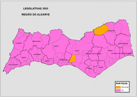 ALGARVE: LEGISLATIVAS 2005